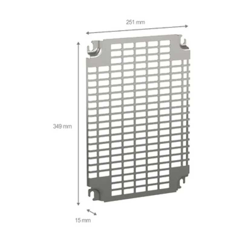 Monobloc perforated plates , H400xW300mm with universal perforations 11x26mm — photo 2 of 2