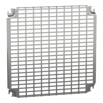 Schneider Electric NSYMR44 – Monobloc perforated plates H400xW400mm with universal perforations 11x26mm