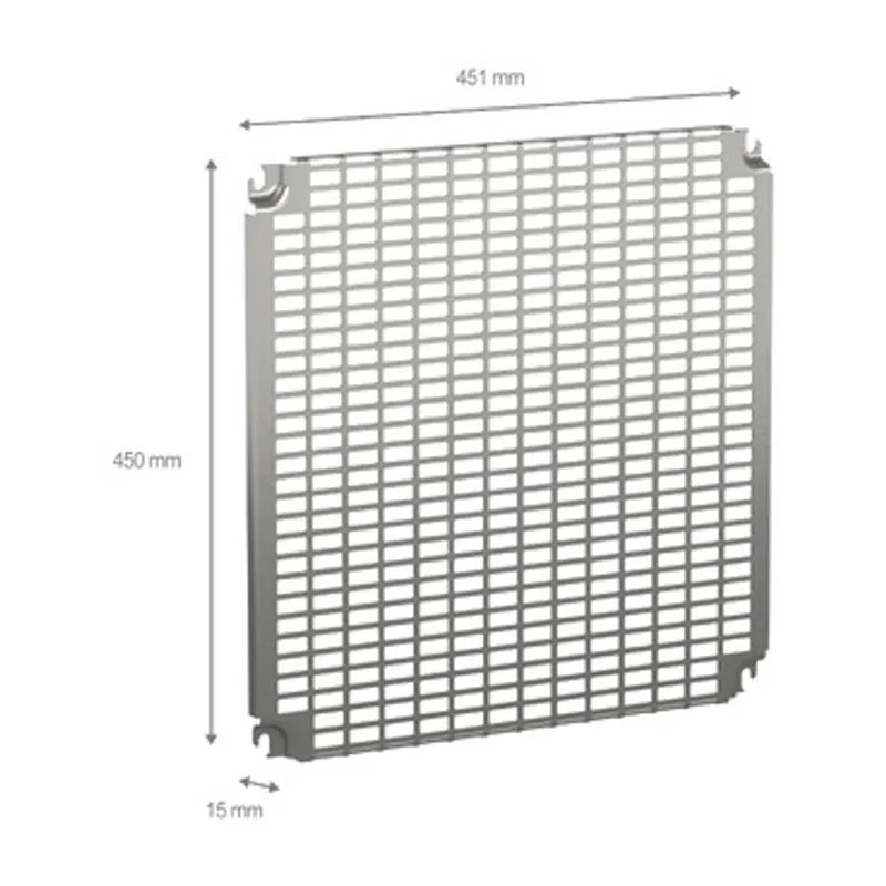 Monobloc perforated plates H500xW500mm with universal perforations 11x26mm — photo 2 of 2