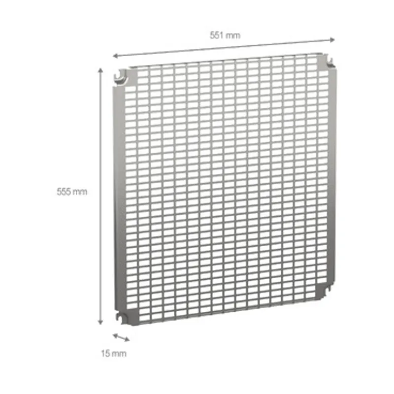 Monobloc perforated plates H600xW600mm with universal perforations 11x26mm — photo 2 of 2