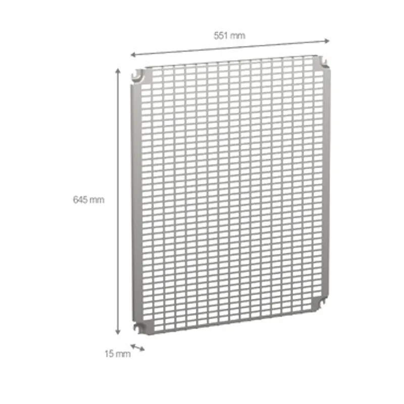 Monobloc perforated plates H700xW600mm with universal perforations 11x26mm — photo 2 of 2