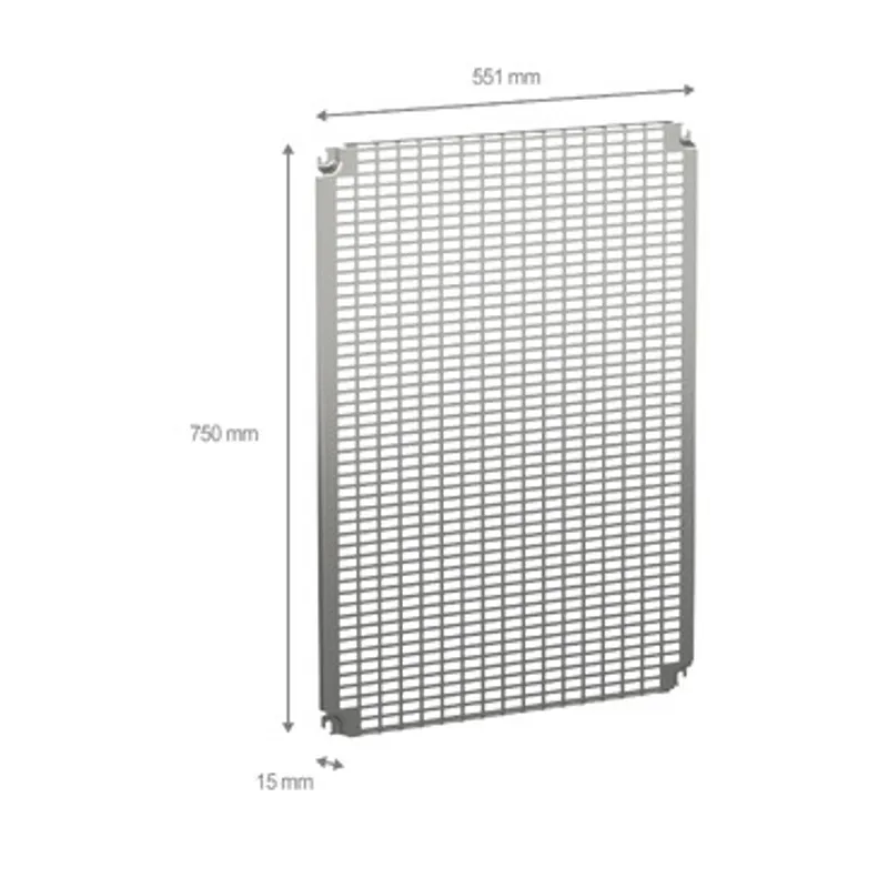 Monobloc perforated plates H800xW600mm with universal perforations 11x26mm — photo 2 of 2