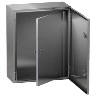 Internal door for PanelSeT WM encl. H400xW300 steel, RAL7035.Adjustable in depth