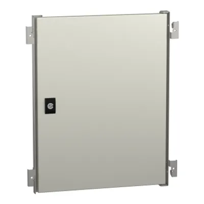Internal door for PanelSeT WM encl. H500xW400 steel, RAL7035.Adjustable in depth