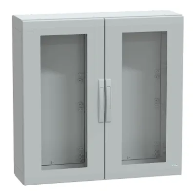 Floor standing polyester enclosure, PanelSeT PLA, glazed door, completely sealed, 1000x1000x320mm, IP65, IK08