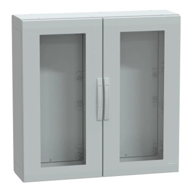 Floor standing polyester enclosure, PanelSeT PLA, glazed door, completely sealed, 1000x1000x320mm, IP65, IK08 — photo 1 of 3