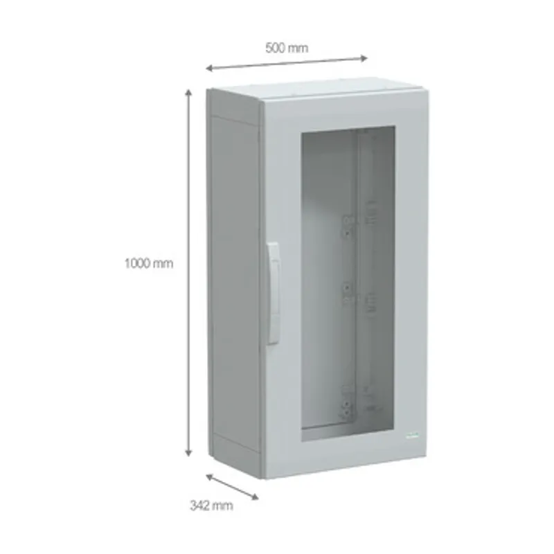 Floor standing polyester enclosure, PanelSeT PLA, glazed door, completely sealed, 1000x500x320mm, IP65, IK08 — photo 2 of 4