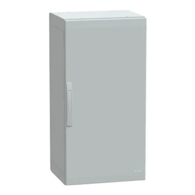 Floor standing polyester enclosure, PanelSeT PLA, plain door, completely sealed, 1000x500x420mm, IP65, IK10