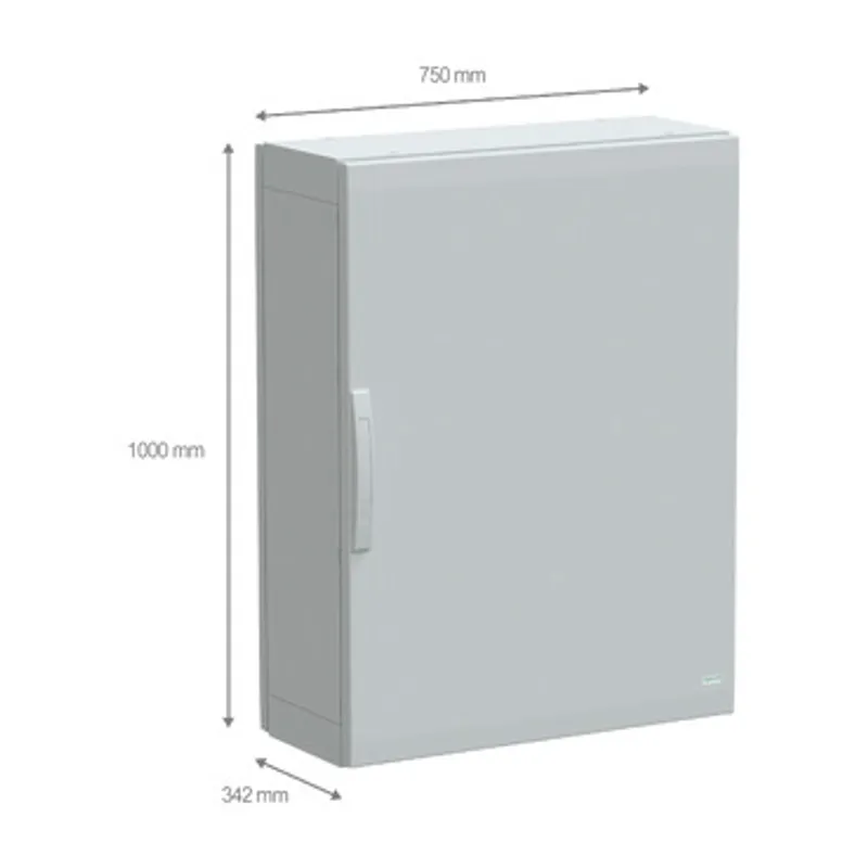 Floor standing polyester enclosure, PanelSeT PLA, plain door, completely sealed, 1000x750x320mm, IP65, IK10 — photo 2 of 4