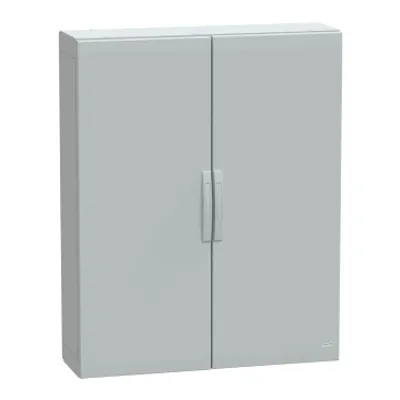 Floor standing polyester enclosure, PanelSeT PLA, plain door, completely sealed, 1250x1000x320mm, IP65, IK10