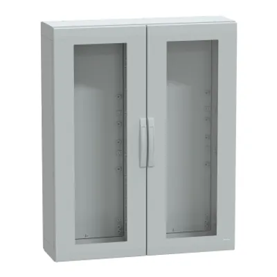 Floor standing polyester enclosure, PanelSeT PLA, glazed door, completely sealed, 1250x1000x320mm, IP65, IK08