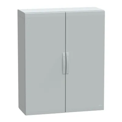 Floor standing polyester enclosure, PanelSeT PLA, plain door, completely sealed, 1250x1000x420mm, IP65, IK10