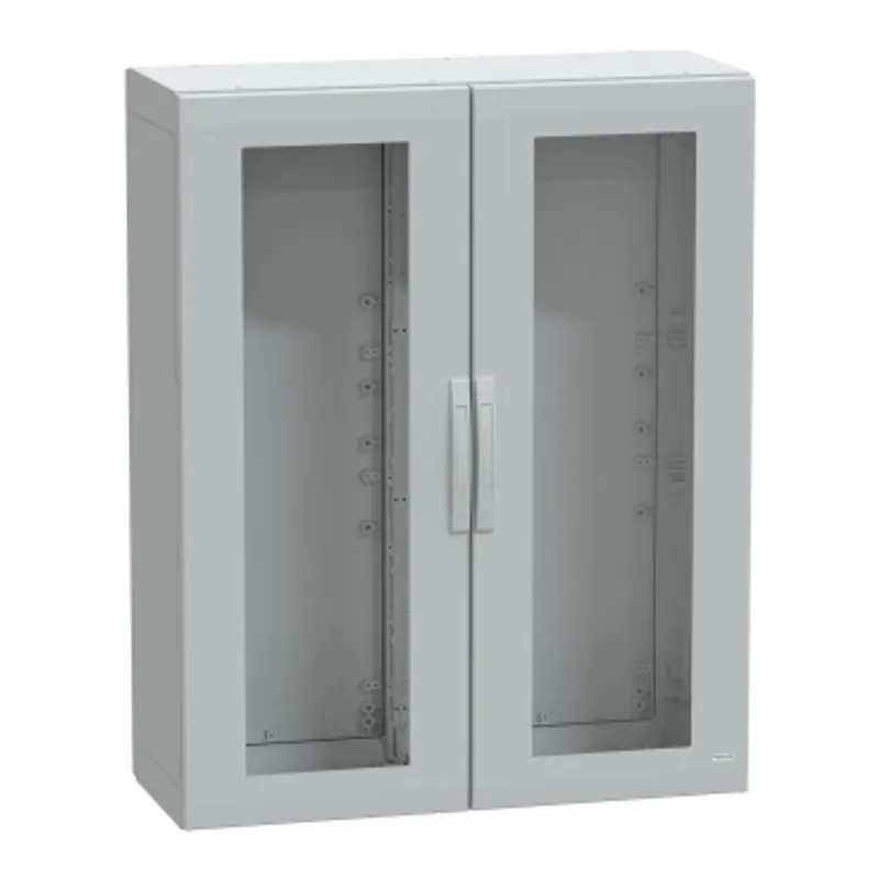 Floor standing polyester enclosure, PanelSeT PLA, glazed door, completely sealed, 1250x1000x420mm, IP65, IK08 — photo 1 of 3