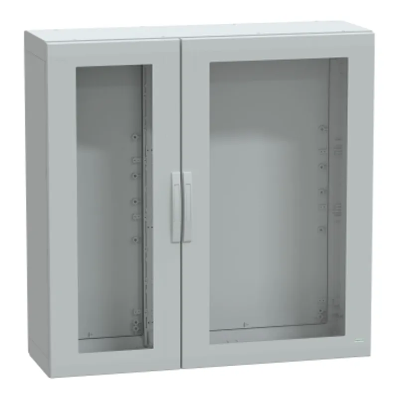 Floor standing polyester enclosure, PanelSeT PLA, glazed door, completely sealed, 1250x1250x420mm, IP65, IK08 — photo 1 of 3