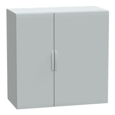 Floor standing polyester enclosure, PanelSeT PLA, plain door, completely sealed, 1250x1250x620mm, IP65, IK10