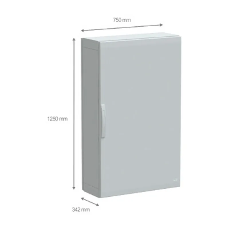 Floor standing polyester enclosure, PanelSeT PLA, plain door, completely sealed, 1250x750x320mm, IP65, IK10 — photo 2 of 4
