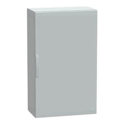 Floor standing polyester enclosure, PanelSeT PLA, plain door, completely sealed, 1250x750x420mm, IP65, IK10
