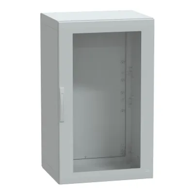 Floor standing polyester enclosure, PanelSeT PLA, glazed door, completely sealed, 1250x750x620mm, IP65, IK08