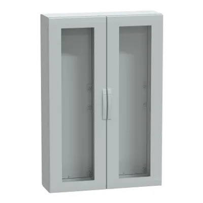 Floor standing polyester enclosure, PanelSeT PLA, glazed door, completely sealed, 1500x1000x320mm, IP65, IK08