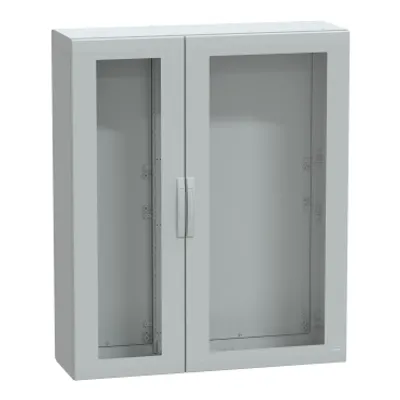 Floor standing polyester enclosure, PanelSeT PLA, glazed door, completely sealed, 1500x1250x420mm, IP65, IK08