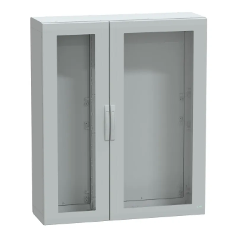Floor standing polyester enclosure, PanelSeT PLA, glazed door, completely sealed, 1500x1250x420mm, IP65, IK08 — photo 1 of 3