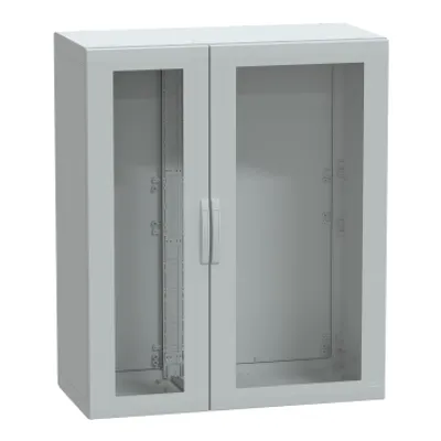 Floor standing polyester enclosure, PanelSeT PLA, glazed door, completely sealed, 1500x1250x620mm, IP65, IK08
