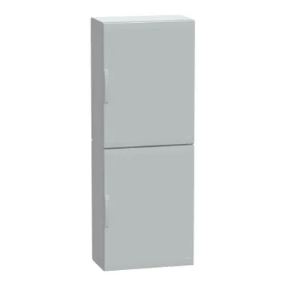 Floor standing polyester enclosure, PanelSeT PLA, plain door, completely sealed, 2000x750x420mm, IP65, IK10