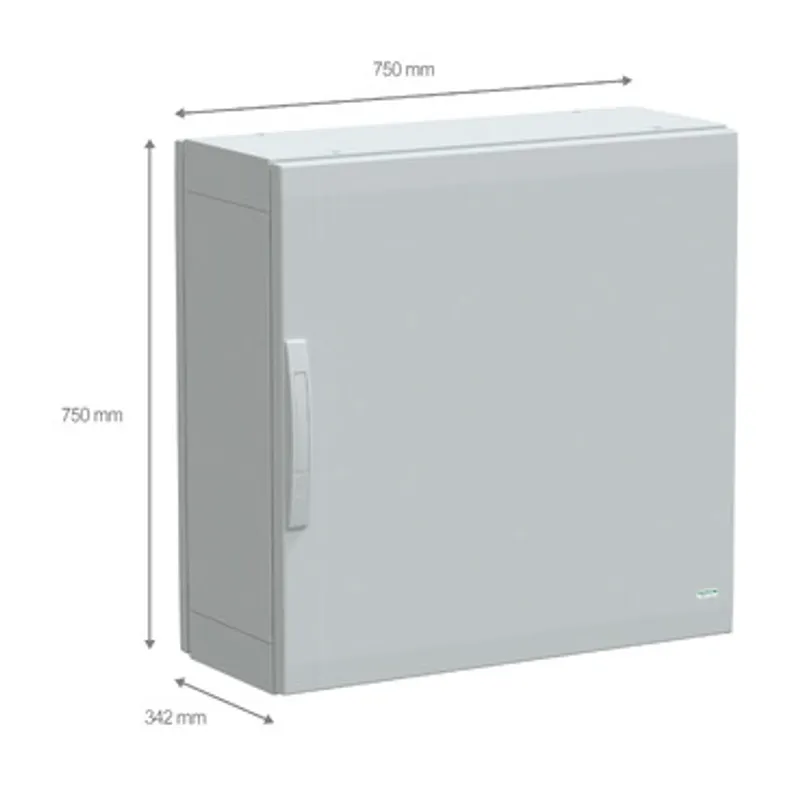 Floor standing polyester enclosure, PanelSeT PLA, plain door, completely sealed, 750x750x320mm, IP65, IK10 — photo 2 of 4