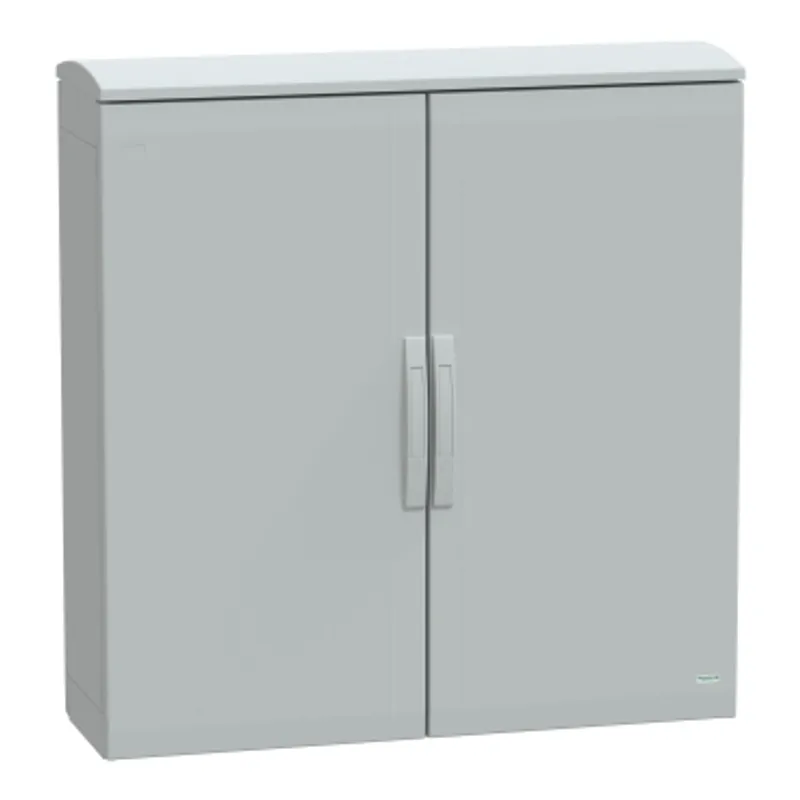 Floor standing polyester enclosure, PanelSeT PLA, plain door, ventilated canopy, 1000x1000x320mm, IP44, IK10 — photo 1 of 3