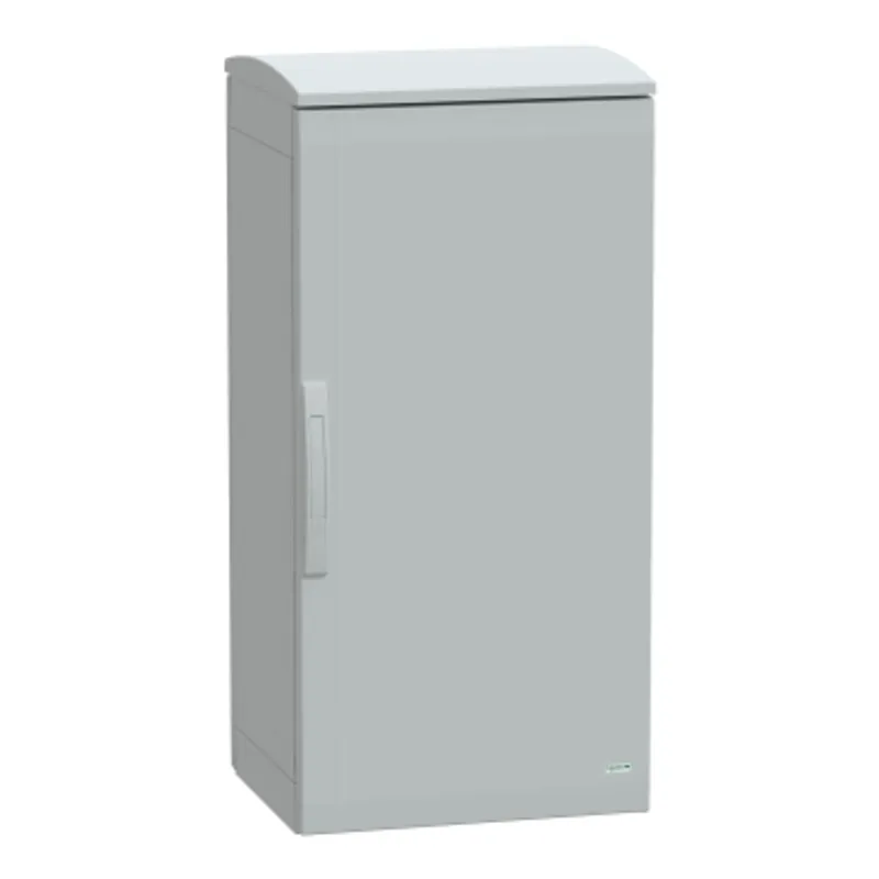 Floor standing polyester enclosure, PanelSeT PLA, plain door, ventilated canopy, 1000x500x420mm, IP44, IK10 — photo 1 of 4
