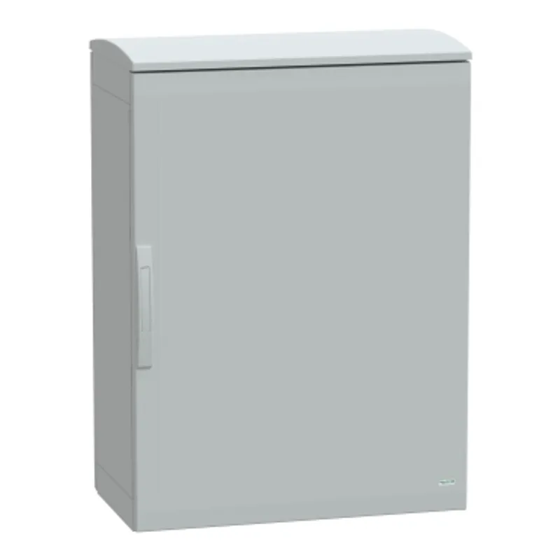 Floor standing polyester enclosure, PanelSeT PLA, plain door, ventilated canopy, 1000x750x420mm, IP44, IK10 — photo 1 of 4