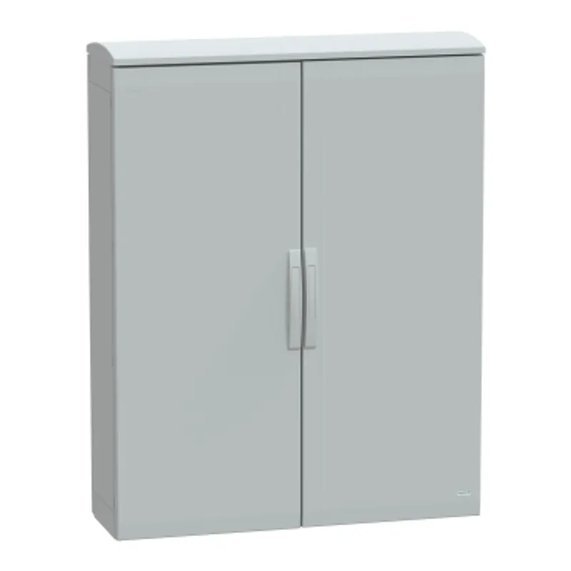 Floor standing polyester enclosure, PanelSeT PLA, plain door, ventilated canopy, 1250x1000x320mm, IP44, IK10 — photo 1 of 3