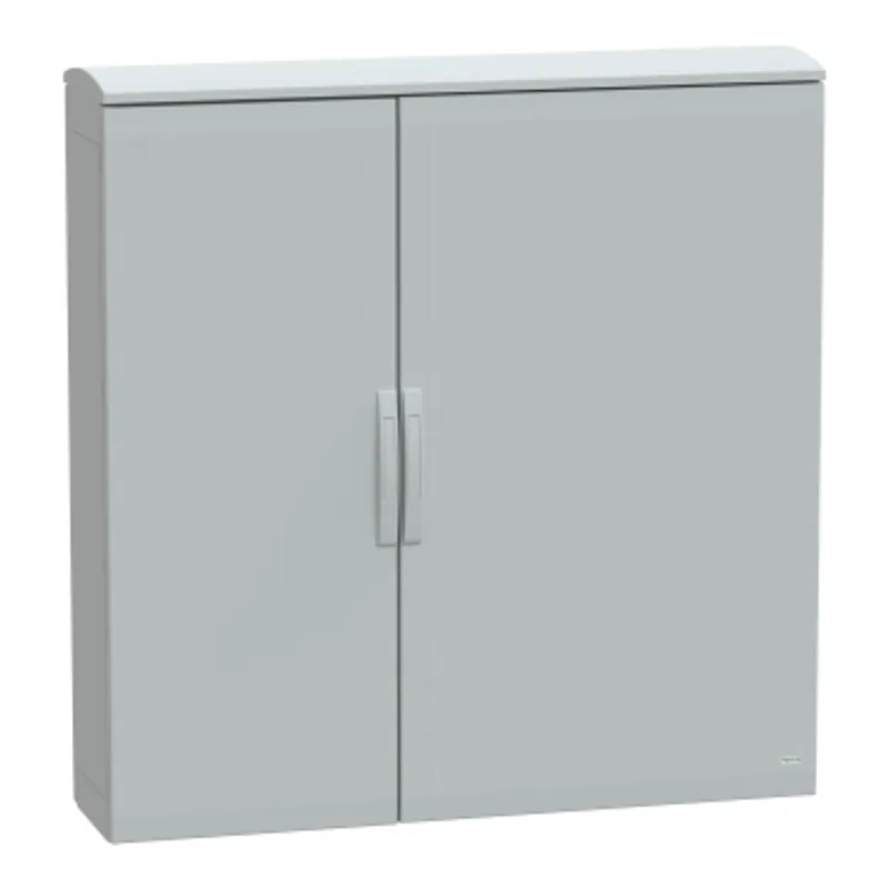 Floor standing polyester enclosure, PanelSeT PLA, plain door, ventilated canopy, 1250x1250x320mm, IP44, IK10 — photo 1 of 3