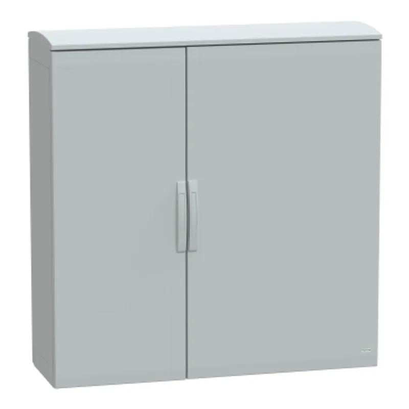 Floor standing polyester enclosure, PanelSeT PLA, plain door, ventilated canopy, 1250x1250x420mm, IP44, IK10 — photo 1 of 3