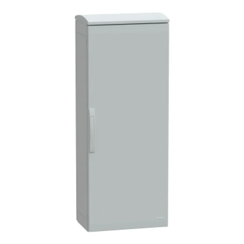 Floor standing polyester enclosure, PanelSeT PLA, plain door, ventilated canopy, 1250x500x320mm, IP44, IK10 — photo 1 of 4