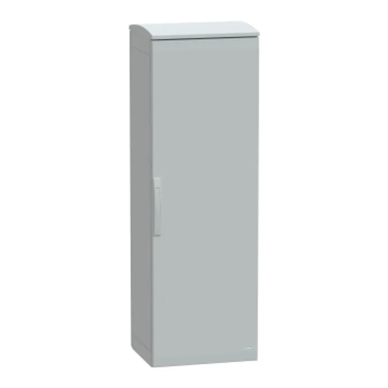 Floor standing polyester enclosure, PanelSeT PLA, plain door, ventilated canopy, 1500x500x420mm, IP44, IK10 — photo 1 of 4