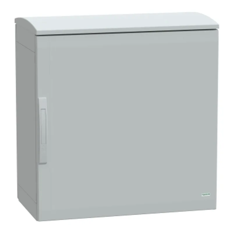 Floor standing polyester enclosure, PanelSeT PLA, plain door, ventilated canopy, 750x750x420mm, IP44, IK10 — photo 1 of 4
