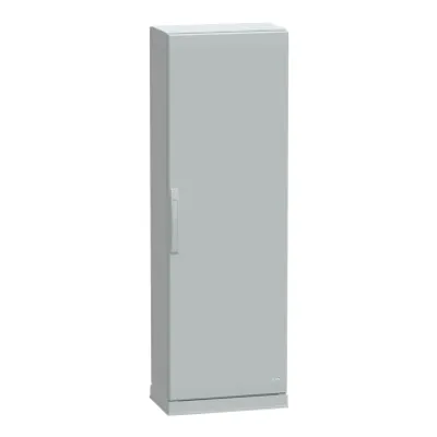 Floor standing polyester enclosure, PanelSeT PLA, plain door, open bottom, 1500x500x320mm, IP54, IK10
