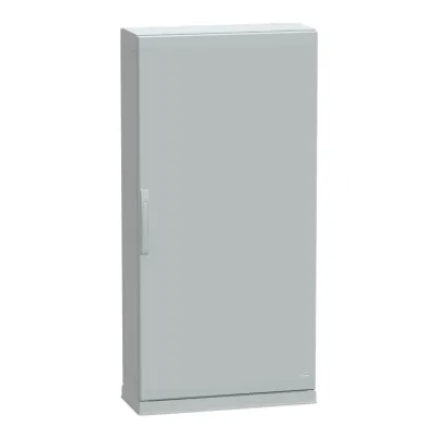 Floor standing polyester enclosure, PanelSeT PLA, plain door, open bottom, 1500x750x320mm, IP54, IK10