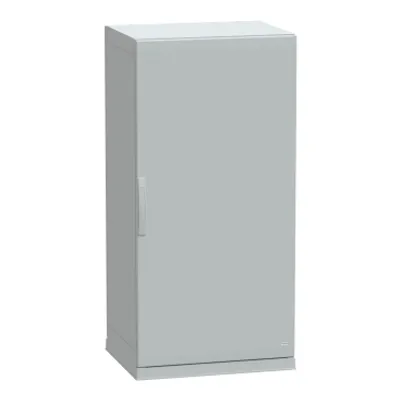 Floor standing polyester enclosure, PanelSeT PLA, plain door, open bottom, 1500x750x620mm, IP54, IK10