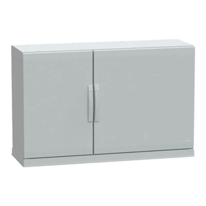 Floor standing polyester enclosure, PanelSeT PLA, plain door, open bottom, 750x1250x420mm, IP54, IK10 — photo 1 of 3