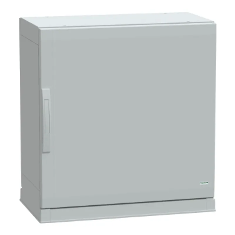 Floor standing polyester enclosure, PanelSeT PLA, plain door, open bottom, 750x750x420mm, IP54, IK10 — photo 1 of 4