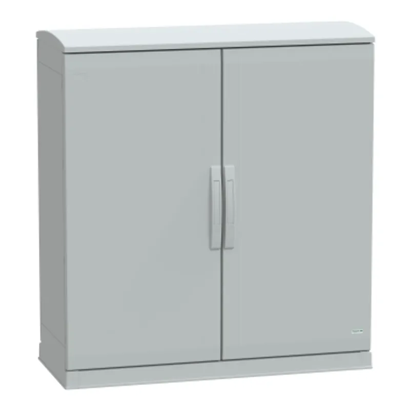 Floor standing polyester enclosure, PanelSeT PLA, open bottom, ventilated canopy, 1000x1000x420mm, IP44, IK10 — photo 1 of 3