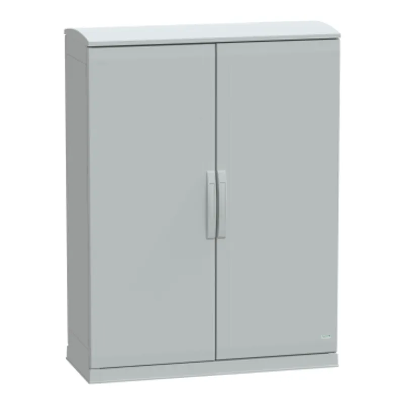 Floor standing polyester enclosure, PanelSeT PLA, open bottom, ventilated canopy, 1250x1000x420mm, IP44, IK10 — photo 1 of 3