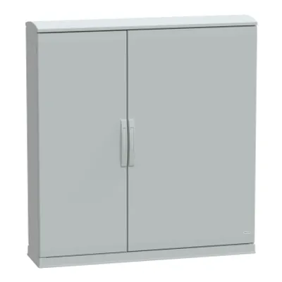 Floor standing polyester enclosure, PanelSeT PLA, open bottom, ventilated canopy, 1250x1250x320mm, IP44, IK10