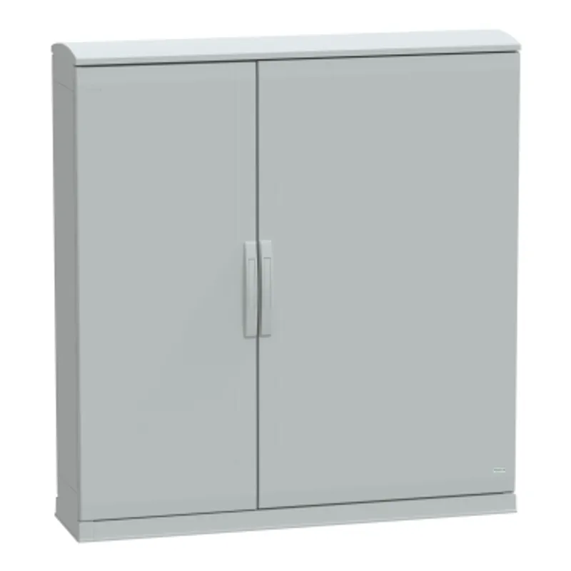 Floor standing polyester enclosure, PanelSeT PLA, open bottom, ventilated canopy, 1250x1250x320mm, IP44, IK10 — photo 1 of 4