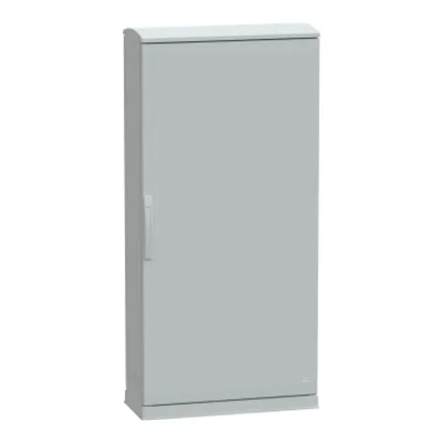 Floor standing polyester enclosure, PanelSeT PLA, open bottom, ventilated canopy, 1500x750x320mm, IP44, IK10