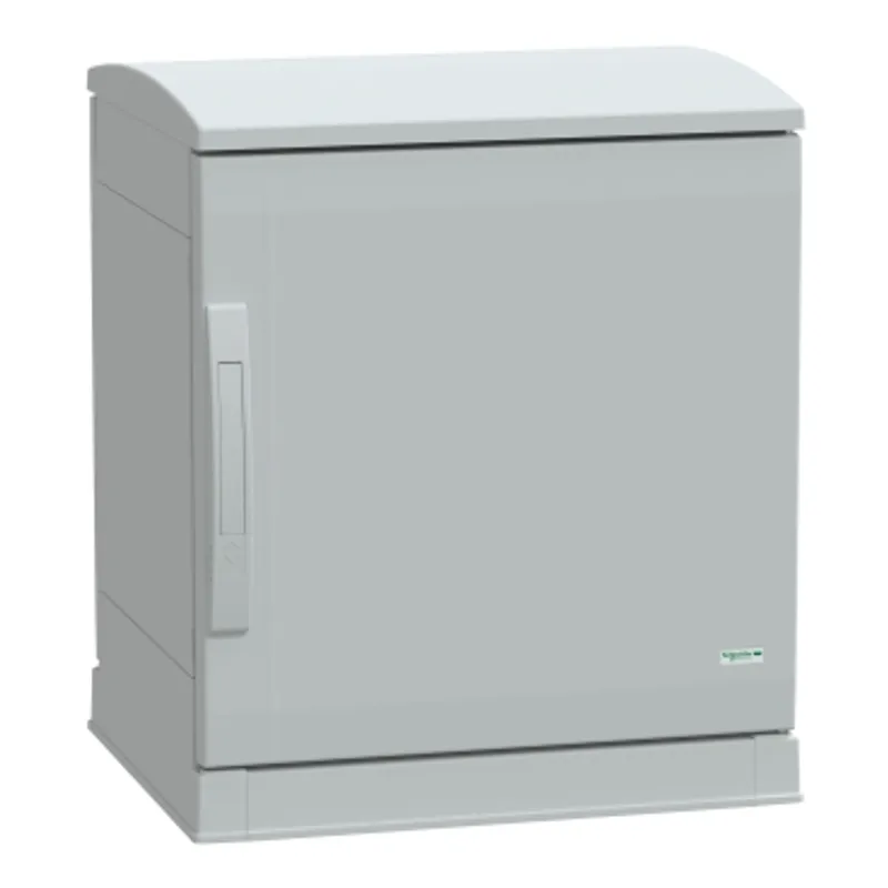 Floor standing polyester enclosure, PanelSeT PLA, open bottom, ventilated canopy, 500x500x420mm, IP44, IK10 — photo 1 of 4