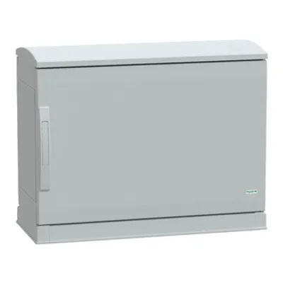 Floor standing polyester enclosure, PanelSeT PLA, open bottom, ventilated canopy, 500x750x320mm, IP44, IK10