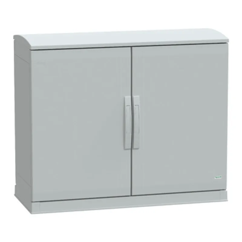 Floor standing polyester enclosure, PanelSeT PLA, open bottom, ventilated canopy, 750x1000x420mm, IP44, IK10 — photo 1 of 3